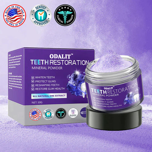 ODALIT™ TeethRestoration Mineral Powder🦷Obtain American Dental Association (ADA) Certification (Treats periodontitis and mouth ulcers, prevents tooth loss, and repairs gum recession)