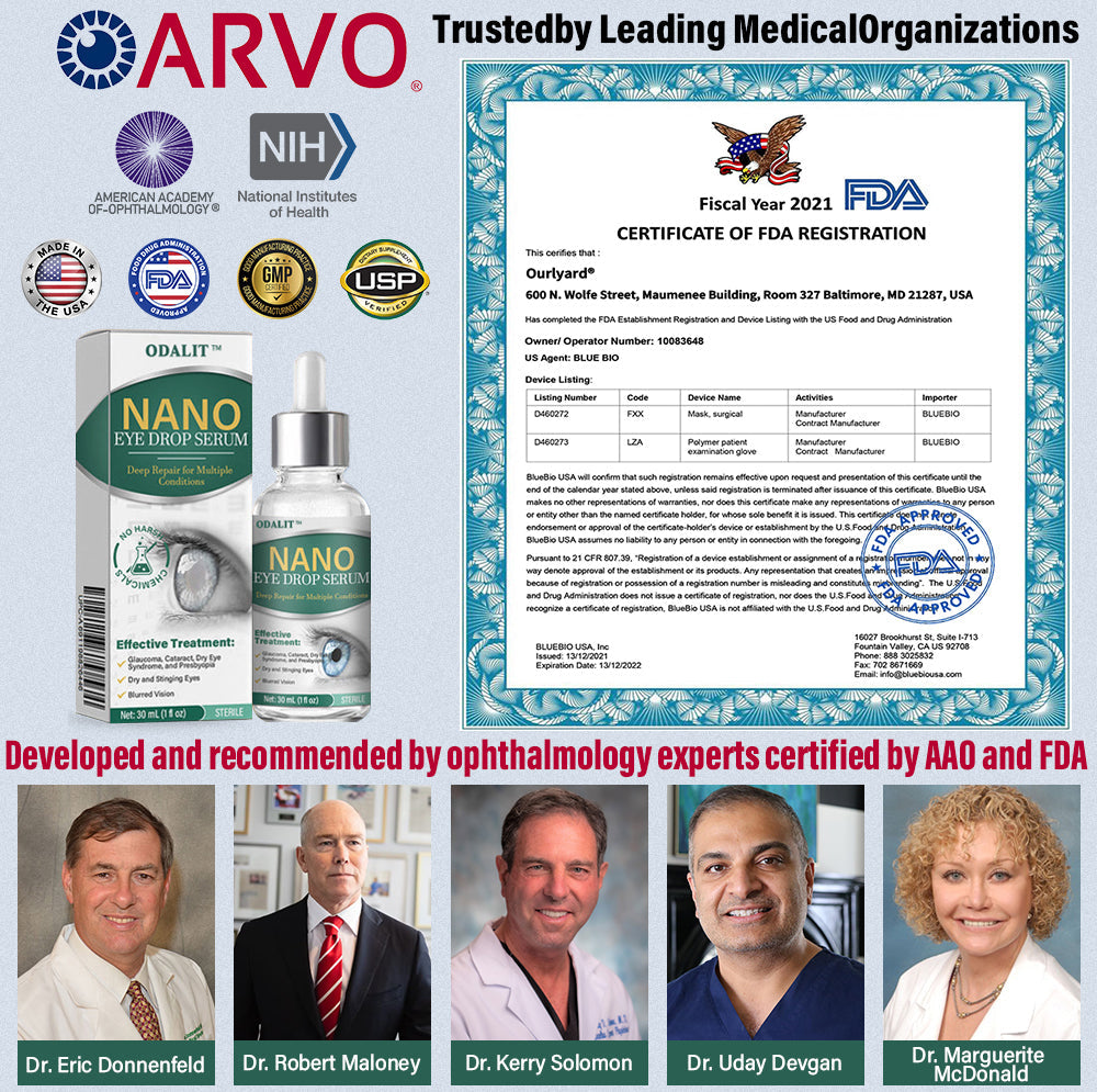 š©āāļøODALIT⢠Nano Eye Drops Serum ā
FDA Approved(Suitable for presbyopia, dry eye syndrome, glaucoma, and cataracts) āļøāļø