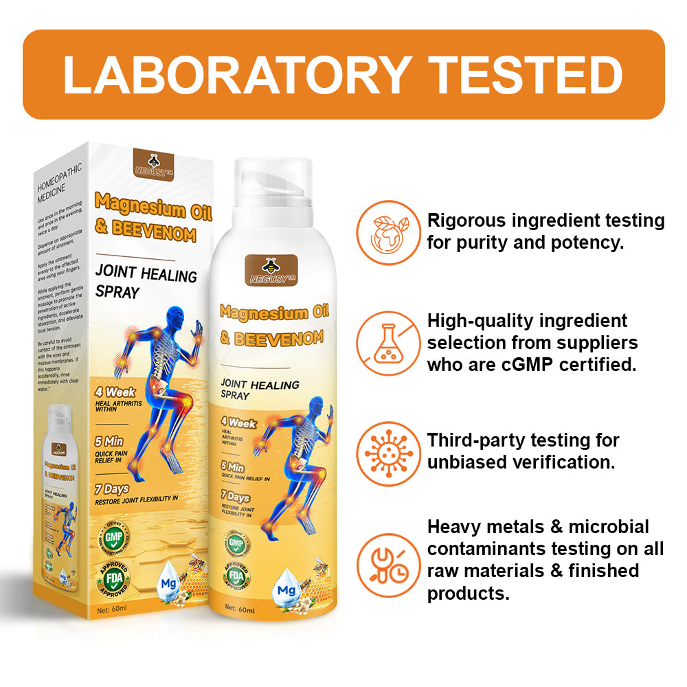 💧🐝NEGUSY™ Magnesium Oil & Bee Venom Joint Healing Spray👨‍⚕️Approved by the American Academy of Orthopaedic Surgeons (AAOS)