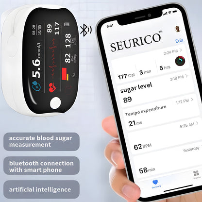 【OFFICIAL STORE】Seurico™ High-Precision Multi-Purpose Non-Invasive Medical Device(For Blood Glucose, Blood Oxygen, and Blood Pressure Monitoring)